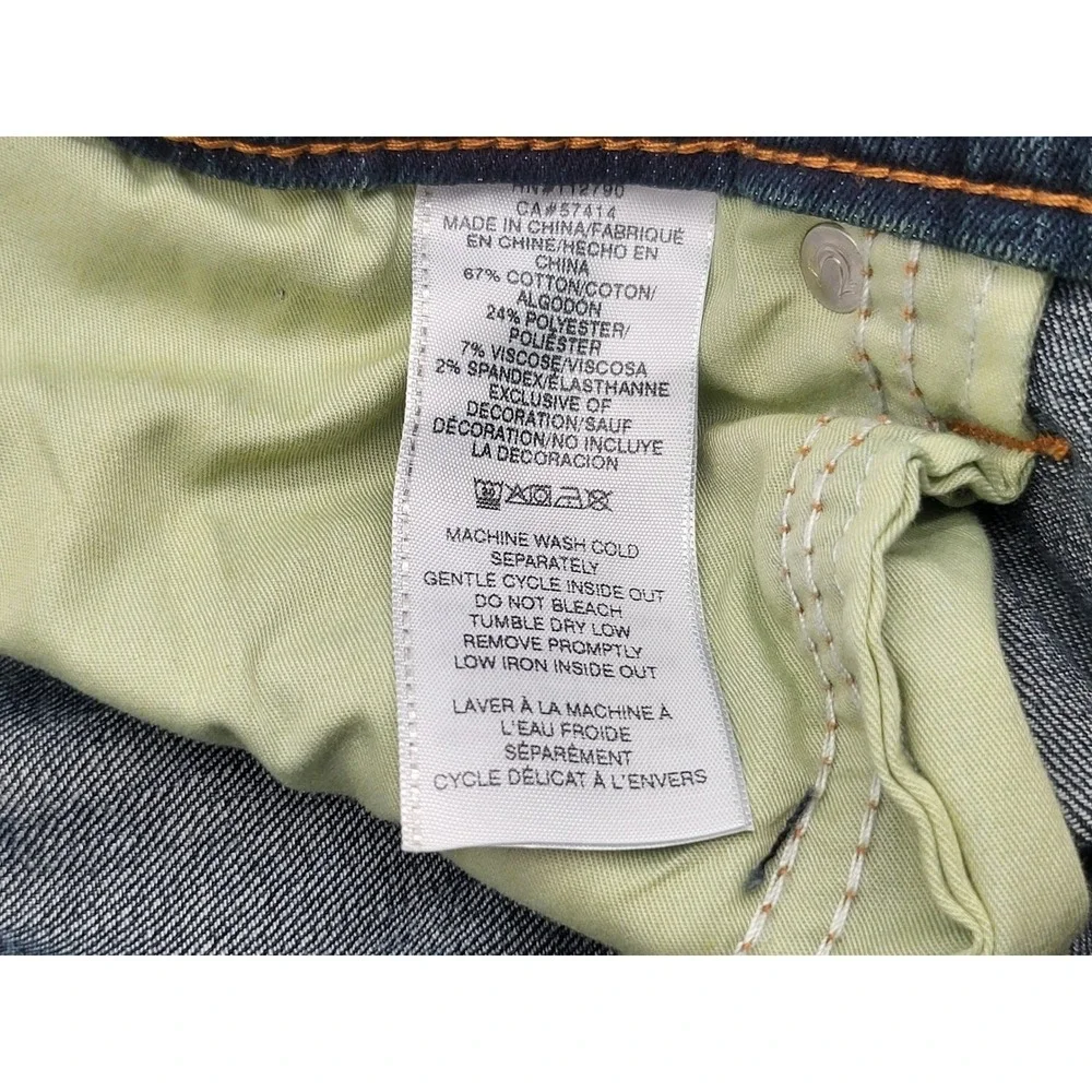 True Religion Ricky Relaxed Straight Flap Pocket Dark Wash Jeans Mens